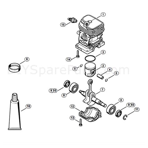 Stihl Ms 170 Chainsaw Ms170 2 Mix Parts Diagram Cylinder