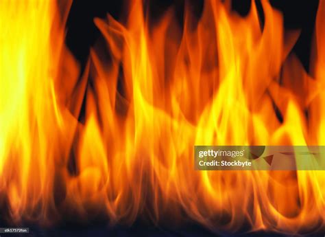 Closeup Of Flames From A Fire Rising High Res Stock Photo Getty Images
