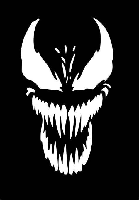 Venom Face Svg For Craft Machines Cricut Cameo Silhouette Etsy
