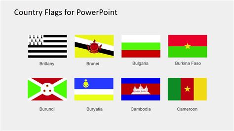 Country Flags Clipart For Powerpoint B To C Slidemodel