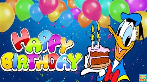 Original Happy Birthday Song ♫♫♫ With Donald Duck And Daisy Duck Youtube