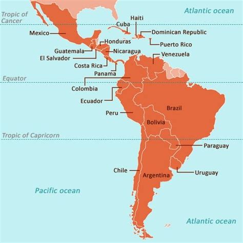 A Complete List Of Latin American Countries With Their Capitals