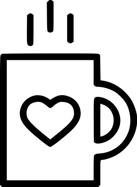 Romantic Valentine Day Mug Cup Coffee Svg Png Icon Free Download
