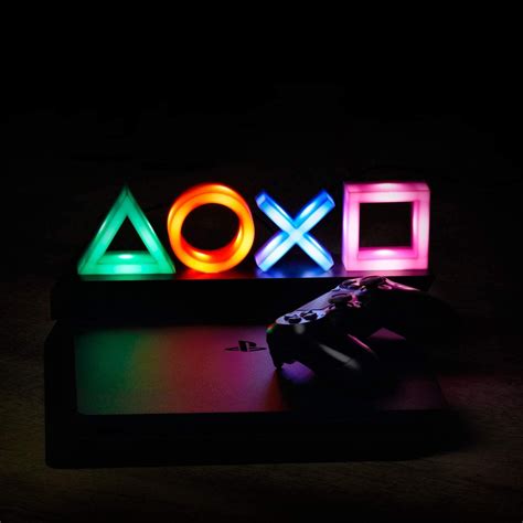 Playstation Icons Neon Light With 3 Light Modes Sign Table Etsy