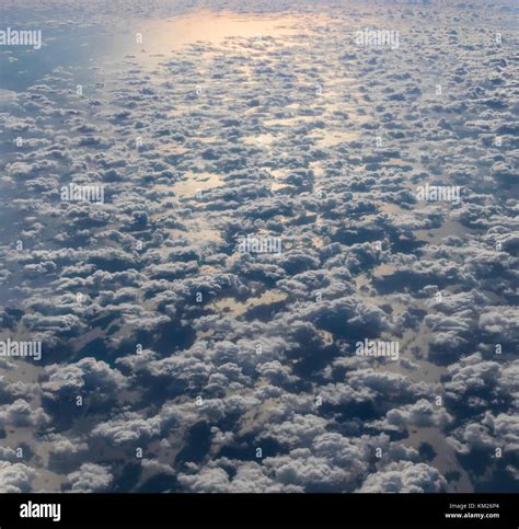 Aerial View Of Clouds Over Jamaica Stock Photo Alamy