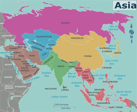 China, japan, south korea, north korea, mongolia and taiwan. File:Map of Asia.png - Wikimedia Commons