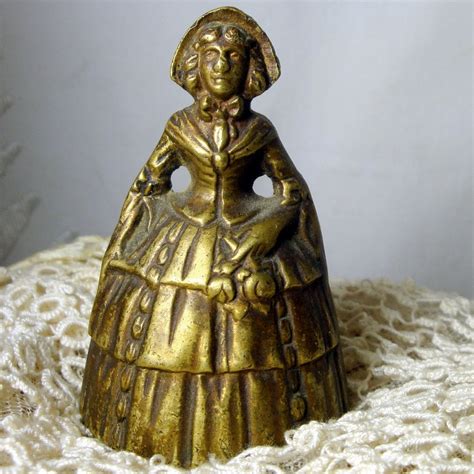 Brass Lady Bell Victorian Style Southern Belle Belgium