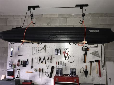 Garage Overhead Storage System With Heavy Lift Pulley Dandk Organizer
