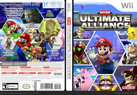 Nintendo Ultimate Alliance Wii Box Art Cover By Gameroomproductions