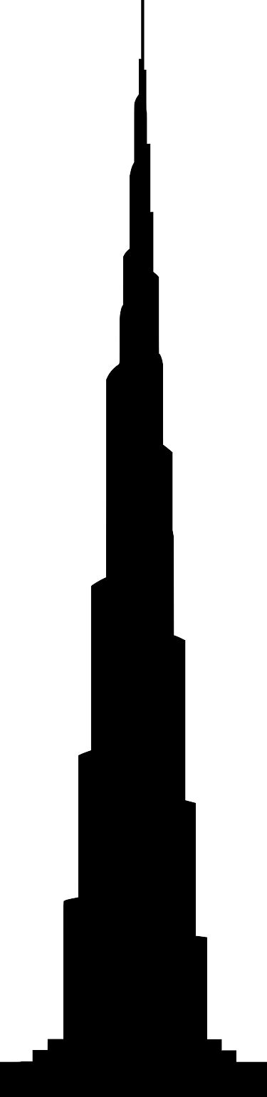 Burj Khalifa Silhouette Vector Clipart Image Free Stock Photo Sexiz Pix
