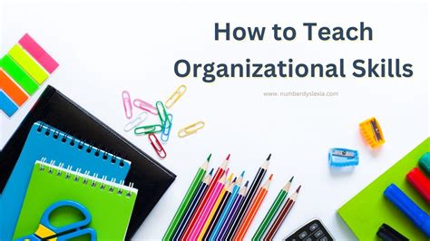 How To Teach Organizational Skills To Elementary Students Number