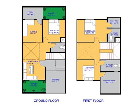 This house having 2 floor, 4. Make row house plan by Shaikhyunus | Fiverr