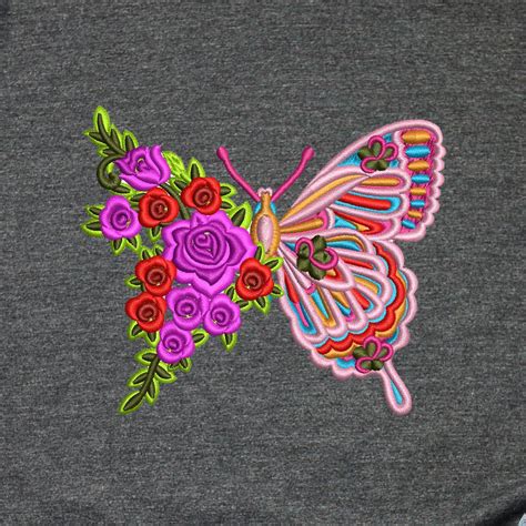 Butterfly Machine Embroidery Design File Butterfly With Etsy