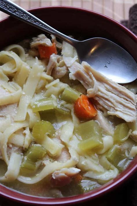 Use a large soup pot. Crock Pot Chicken Noodle Soup