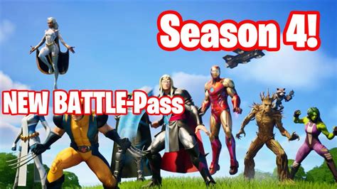 New Fortnite Season 4 Battle Pass Tier 100 Youtube