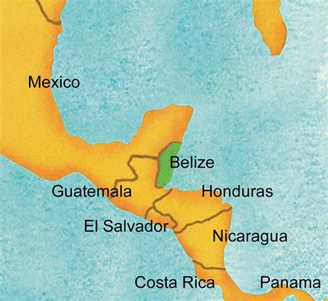 Belize Map Central America 1  ?1558554000