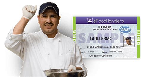 Food service workers are required to get a food handler card within 30 days of beginning work. Illinois Food Handler Safety Course | only $8