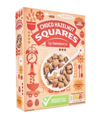 Buy Sainsbury S Choco Hazelnut Squares Cereal 375g Crispy Cereal