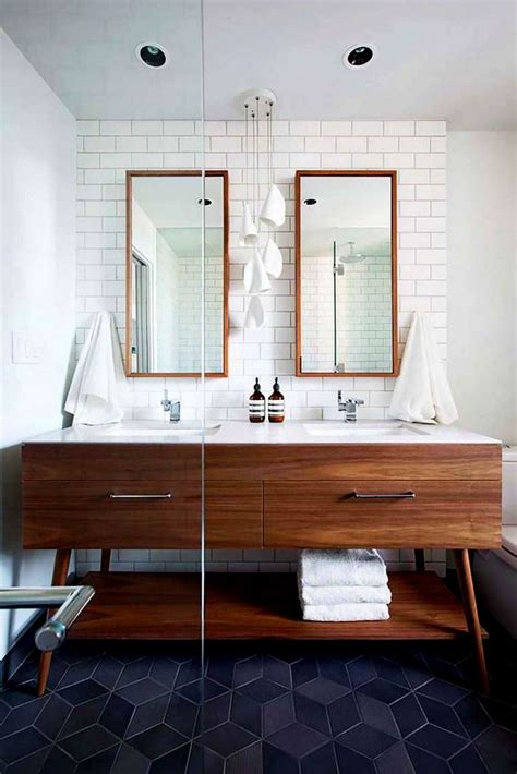 20 Mid Century Modern Bathroom Vanity Ideas Hmdcrtn