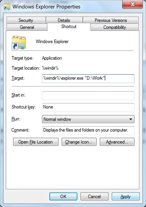 Win7 How To Change Windows Explorer Startup Folder 9a2gb