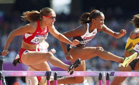 three canadians are through in the 100 metre women s hurdles the globe and mail
