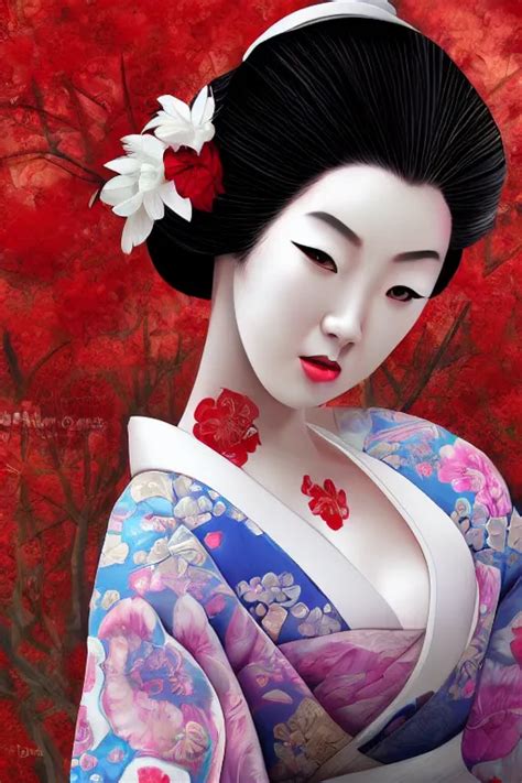 Beauty Geisha Digital Art 8k Character Realistic Stable