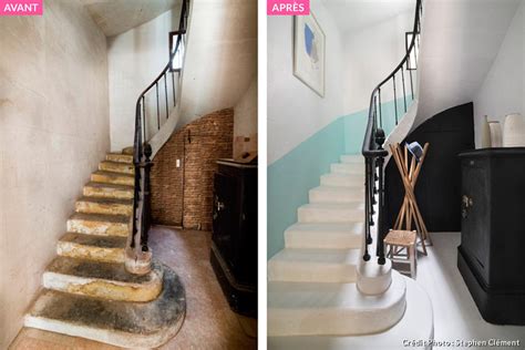 10 façons de rénover un escalier intérieur. Avant-après escalier - restaurer les marches et peindre ...