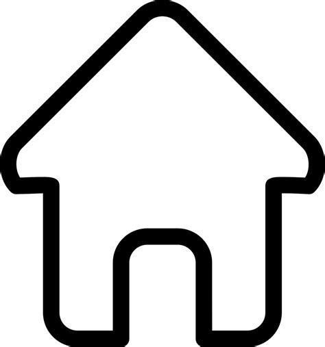 House Outline Svg Png Icon Free Download 5453 Onlinewebfontscom