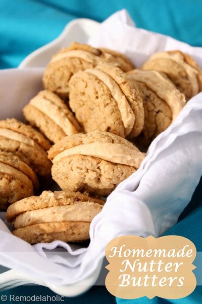 These chewy peanut butter cookie sandwiches taste like nutter butter cookies! homemade nutter butters