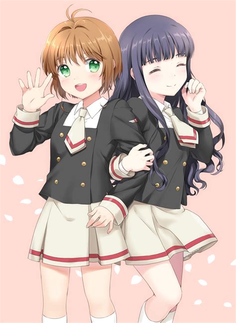 Kinomoto Sakura And Daidouji Tomoyo Cardcaptor Sakura Drawn By Unya