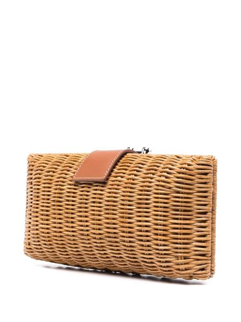 Rodo Woven Straw Clutch Bag Farfetch