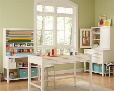 See more ideas about space crafts, craft room, martha stewart. The perfect workstation whether you're wrapping gifts or ...