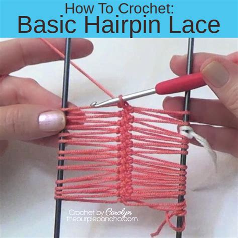 how to crochet basic hairpin lace the purple poncho