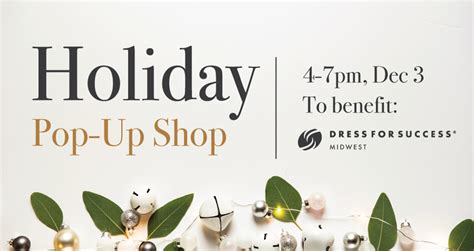 Holiday Pop Up Shop Dress For Success Midwest