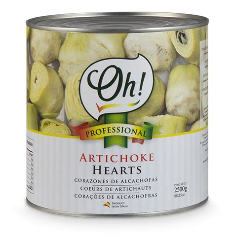 Canned Artichoke Hearts Oh Products Professional Line