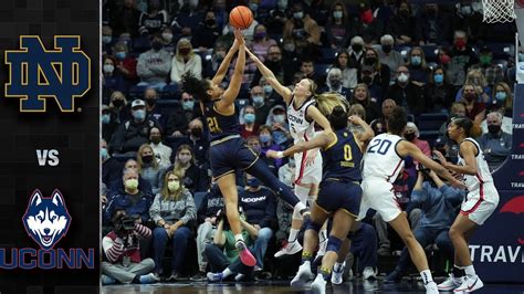 Notre Dame Vs Uconn Women S Basketball Highlight Uconn Womens Basketball