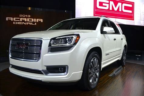 The 2013 Gmc Acadia And Acadia Denali Shown Here Feature New Exterior