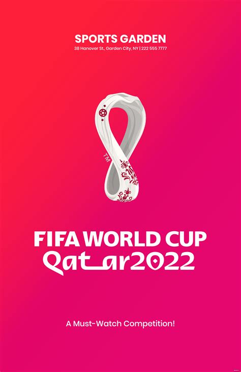 World Cup 2022 Schedule Poster