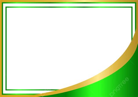 Modern Luxury Green Gold Blank Certificate Template Vector Certificate