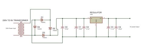 220v Ac To 5v Dc Circuit Diagram