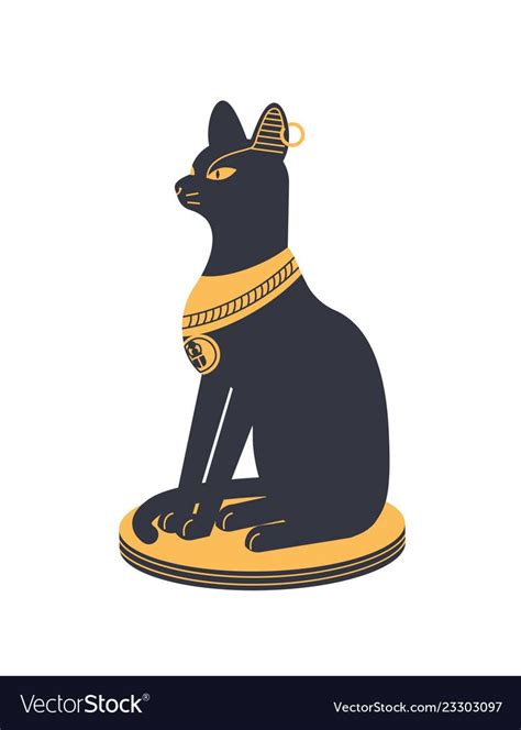 Bastet Or Bast Goddess Deity Or Mythological Creature With Cat Or