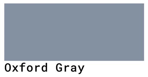 Oxford Gray Color Codes The Hex RGB And CMYK Values That You Need