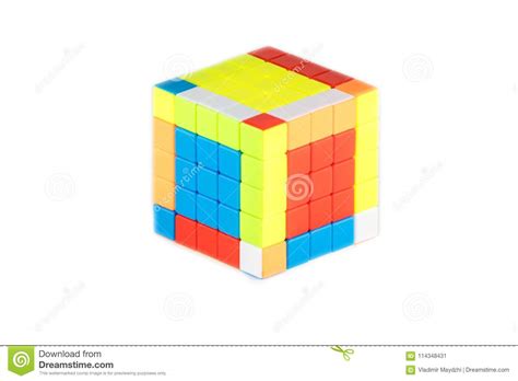 Over time, its classic puzzles had modifications from shapes, dimensions, sizes, and others. The Rubik`s Cube Five On Five On The White Background. The Solution Sequence Stage Two Editorial ...