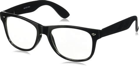 Retro Nerd Geek Oversized Black Framed Clear Lens Eye Glasses Uk Clothing