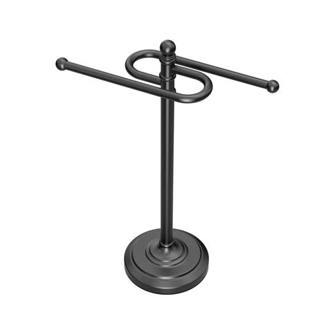 Gatco Countertop S Style Towel Holder In Matte Black 1546mx The Home