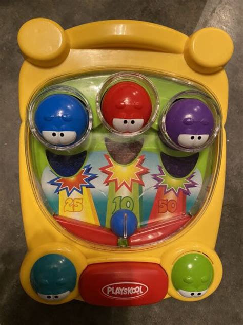 2002 Playskool Toddler Pinball Poppin Bedbugs Toy Machine Lights Sounds