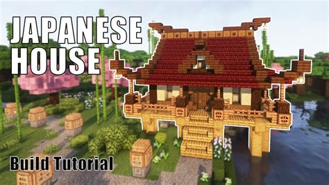 Minecraft Japanese House Tutorial Easy Step By Step Build Tutorial Youtube