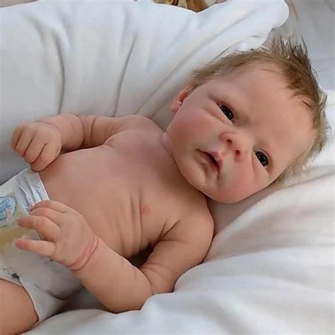 Koupit Online CM Cute Full Silicone Body Reborn Baby Dolls Handmade Design Vinyl Silicone