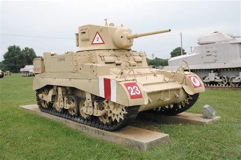 M3a1 Stuart Iii Tank At The United States Army Ordnance Museum At