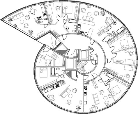 Circular Building Floor Plan Floorplansclick
